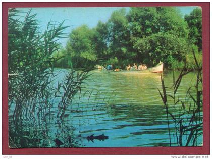 A9644 / RIVER Kamchiya Kamtschija Kamtschia  - Boat on the River -  Bulgaria Bulgarie Bulgarien Bulgarije