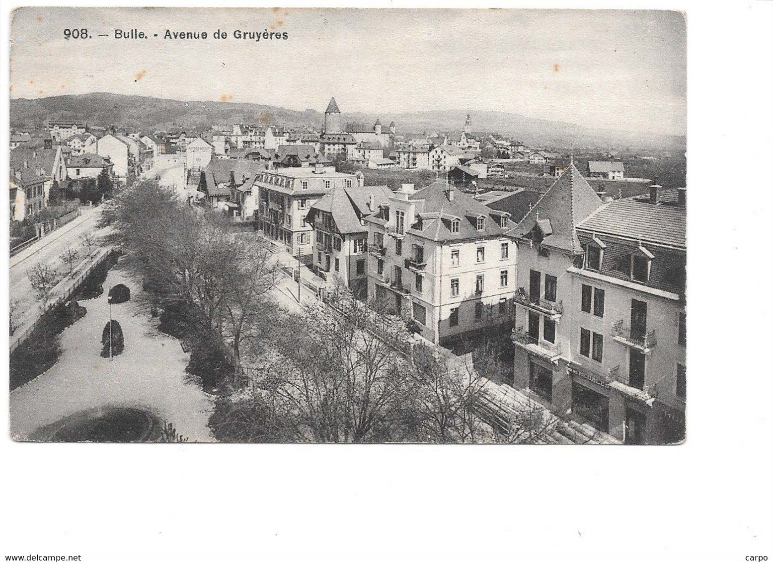 Bulle. - Avenue de Gruyères.