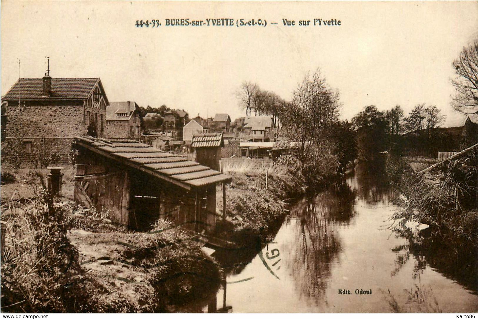 bures sur yvette * vue sur l'yvette * lavoir