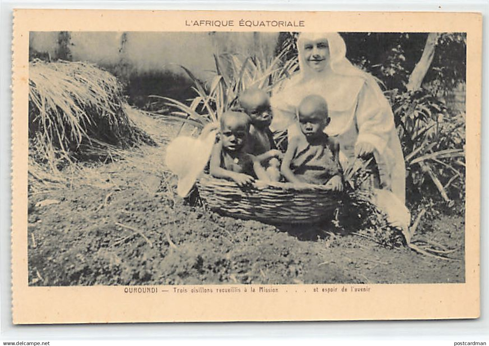 Burundi - Three orphans resued by the Mission - Publ. Soeurs Missionnaires de Notre-d'Afrique