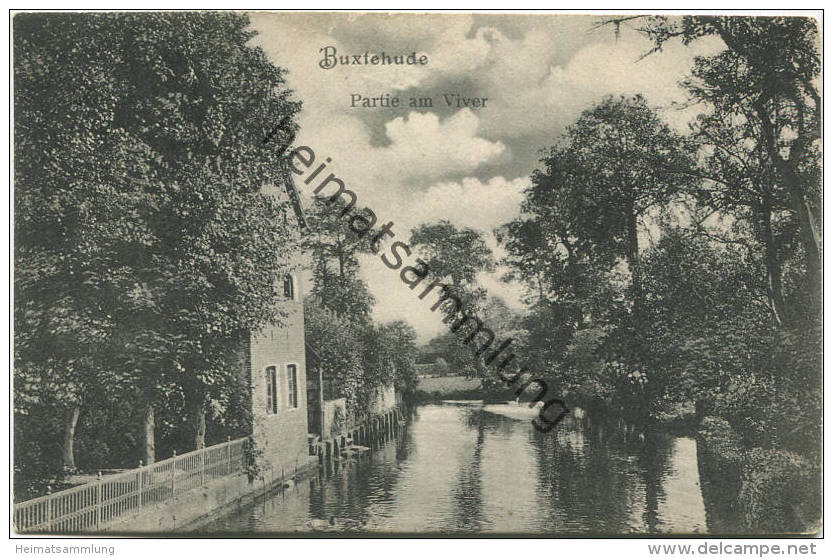 Buxtehude - Partie am Viver - Verlag M. Glückstadt & Münden Hamburg gel. 1914