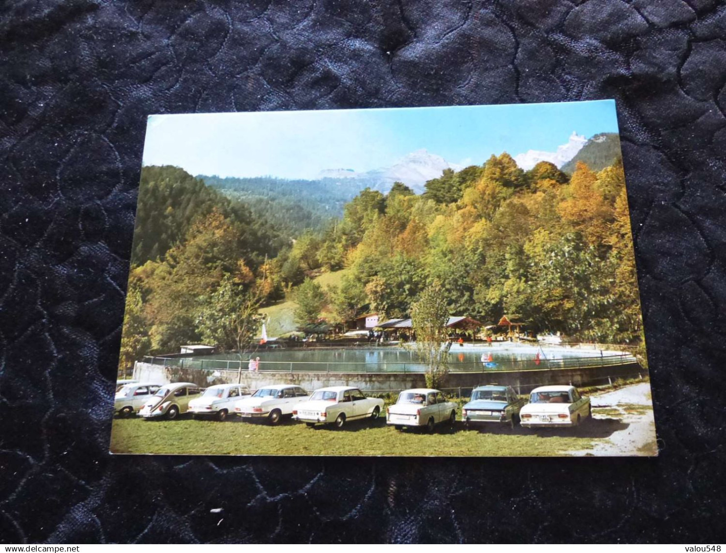 C-1910 , CHAMOSON, Valais, Chez TIP-TOP , La Colline aux oiseaux , diverses automobiles