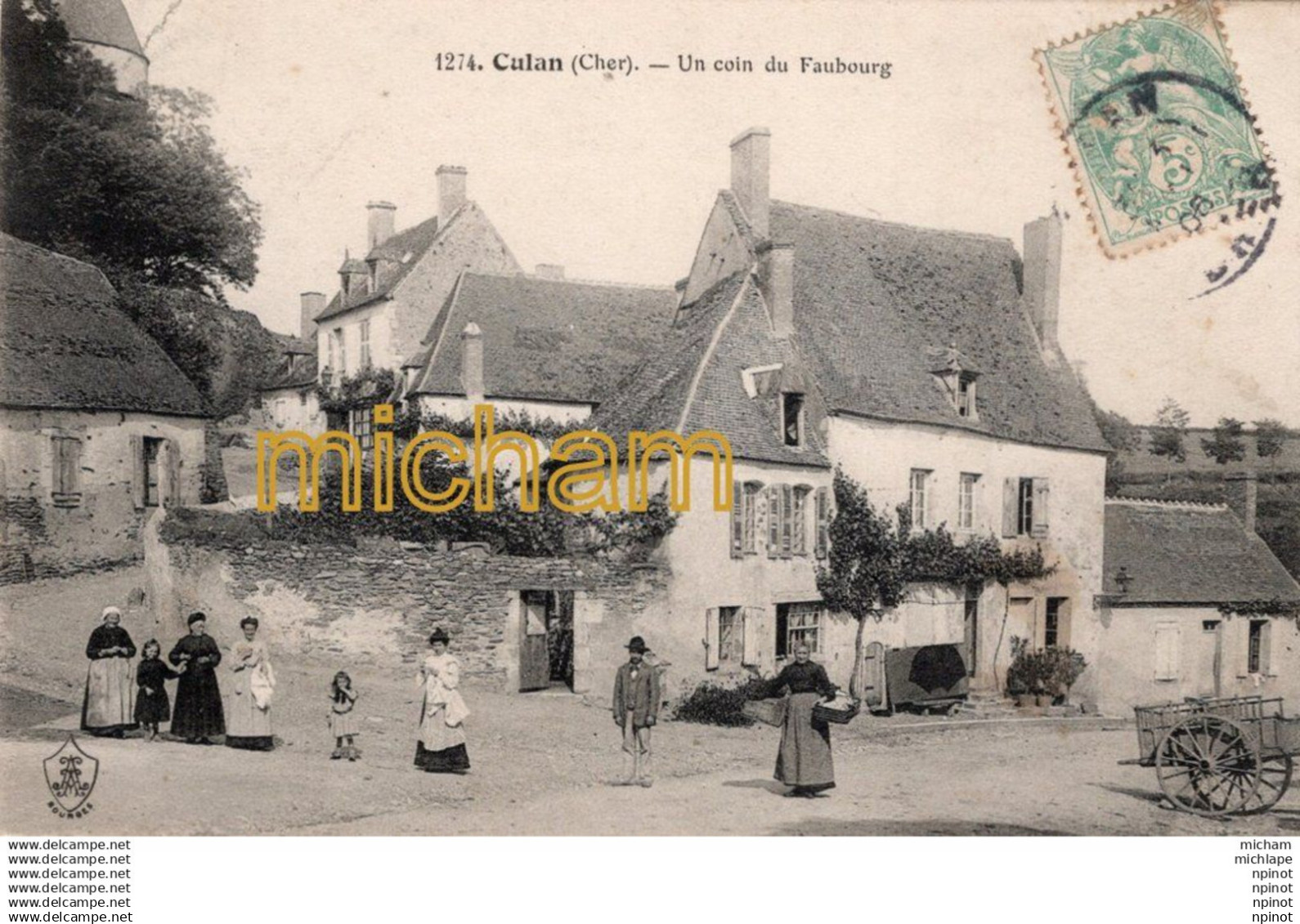 C P A  - 18  -   CULAN - un coin du faubourg