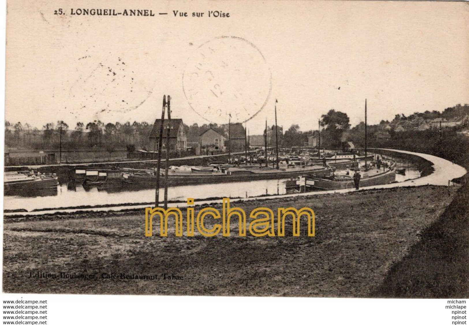 C P A  60  -    LONGUEIL  -  ANNEL - vue sur l'oise