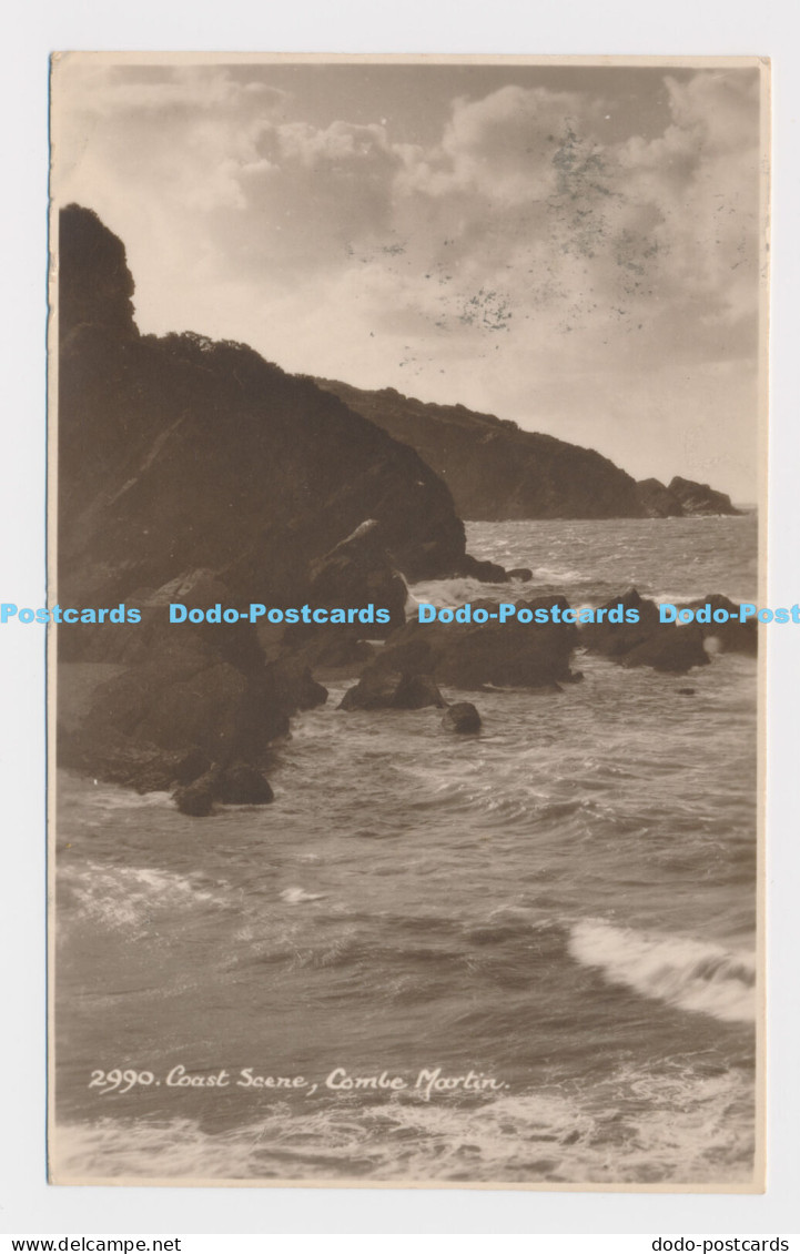 C004894 2990. Coast Scene. Combe Martin. Sunshine Series. RP. E. A. Sweetman. 19