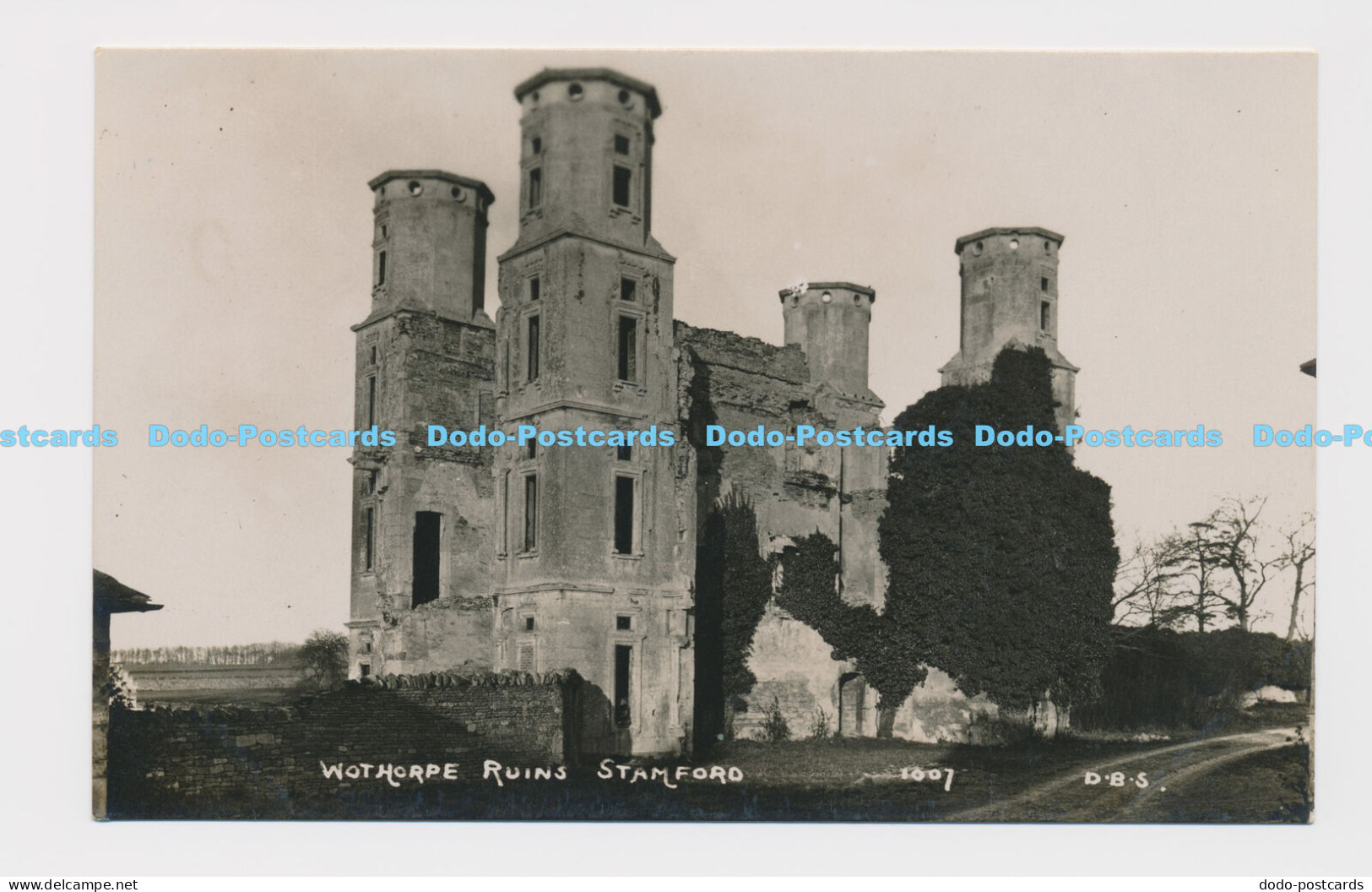 C017834 Stamford. Wothorpe Ruins. T. I. C. Postcard