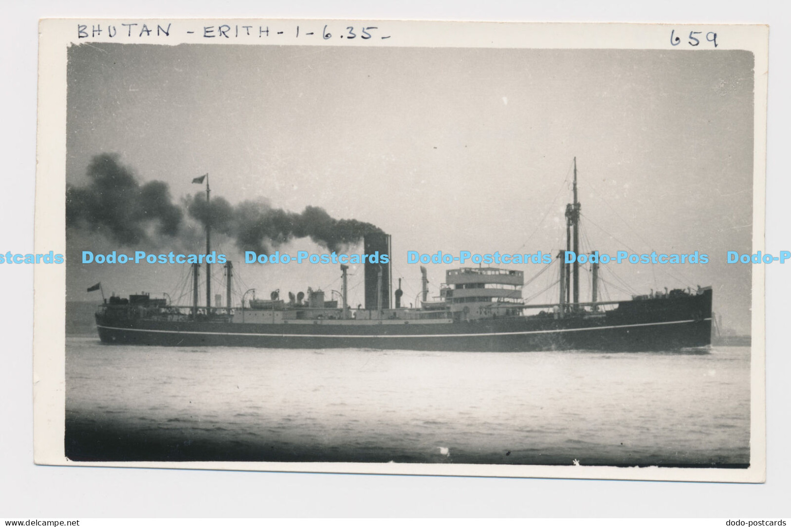 C021377 Bhutan. Erith. 1935. Ship. Photo