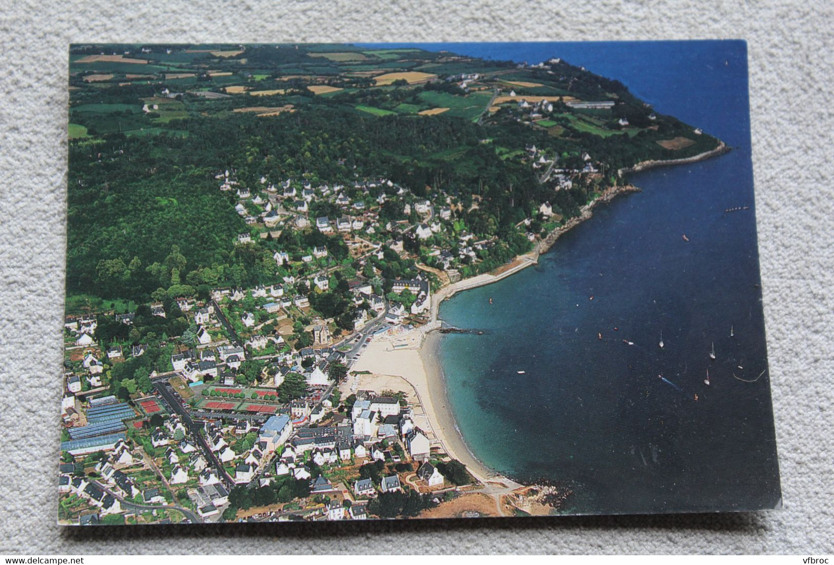 C59, Cpm 1998, Douarnenez Tréboul, la plage des sables blancs et la pointe du Leydé, Finistère 29