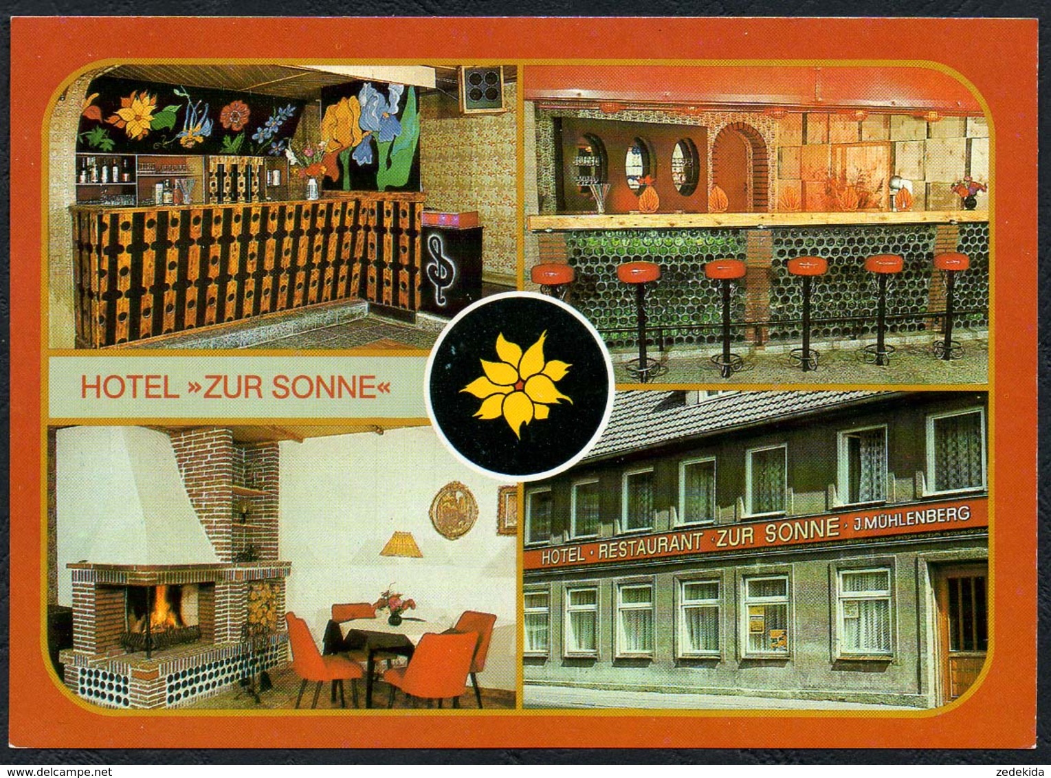 C6697 - TOP Goldberg Kr. Lübz - Hotel zur Sonne - Tanzsaal Bar Kaminecke