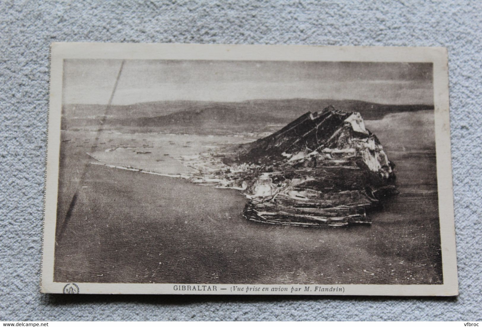 C685, Gibraltar, vue prise en avion par M. Flandrin