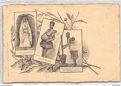 Cabo Verde - Types of Women - Engraved Postcard - Publ. G. Frusoni.