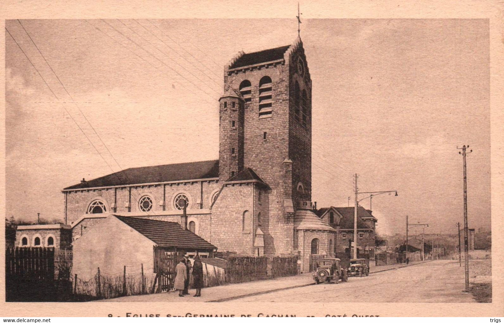 Cachan - Église St. Germaine de Cachan, Côté Ouest