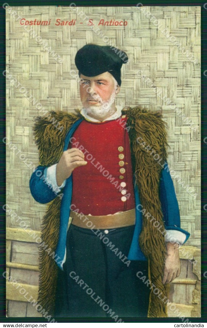 Cagliari Carbonia Sant'Antioco Costumi cartolina MT1883