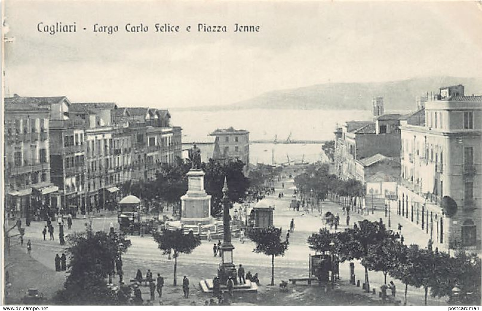 CAGLIARI - Largo Carlo Felice e Piazza Yenne