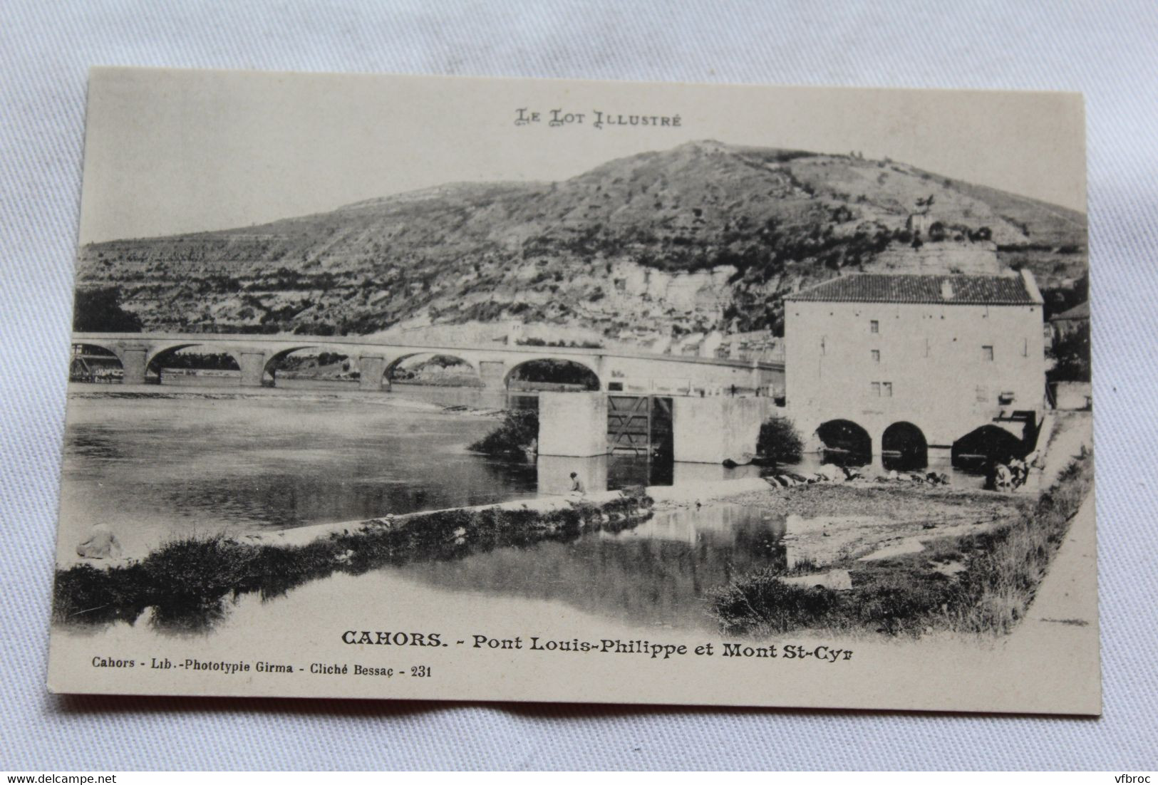 Cahors, pont Louis Philippe et mont saint Cyr, Lot 46