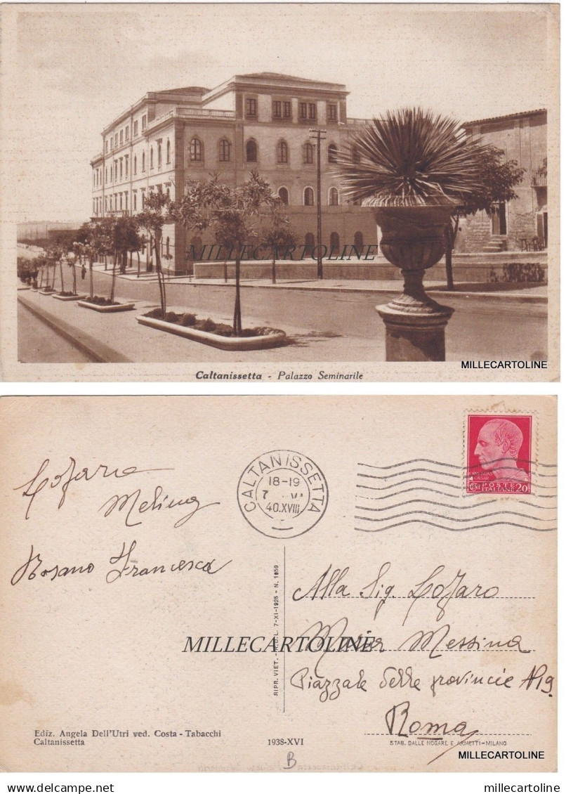 CALTANISSETTA: PALAZZO SEMINARILE    1940