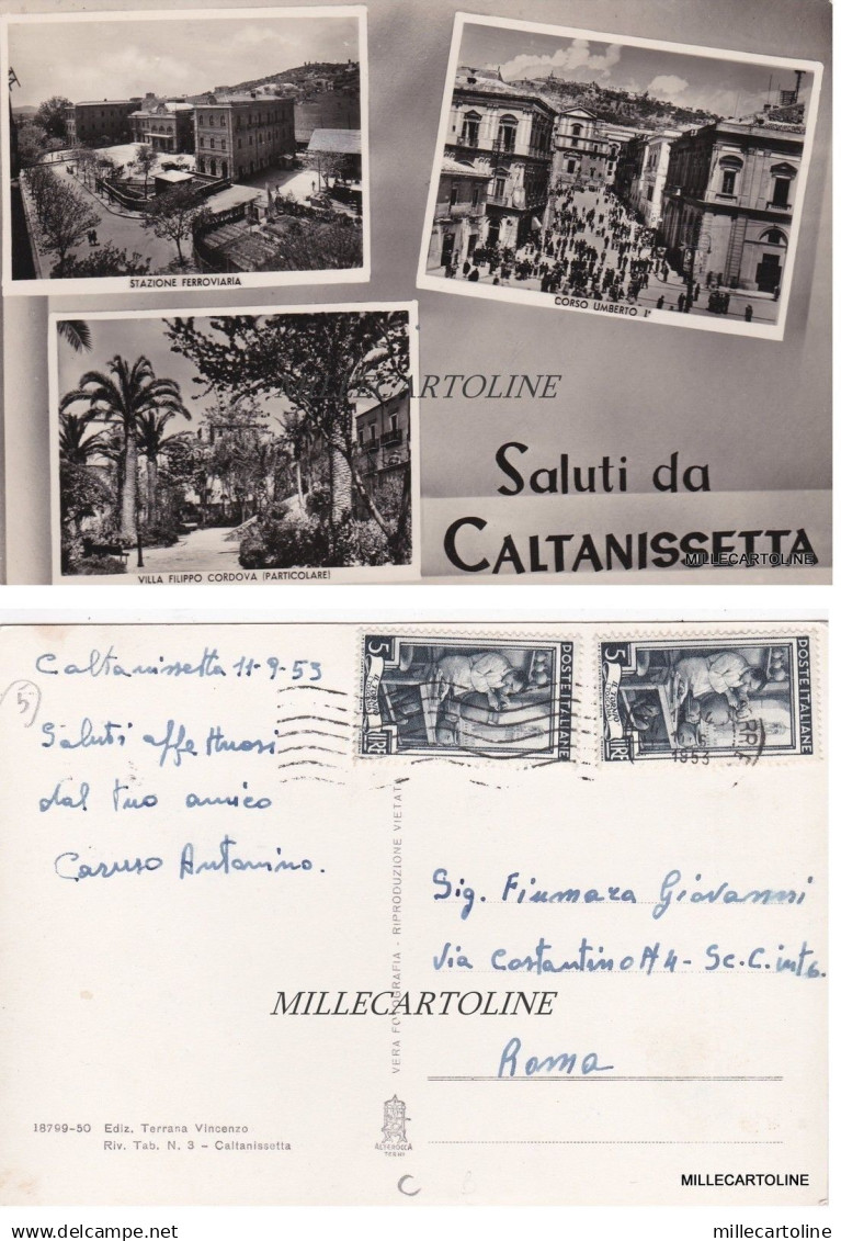 CALTANISSETTA: SALUTI DA   1953