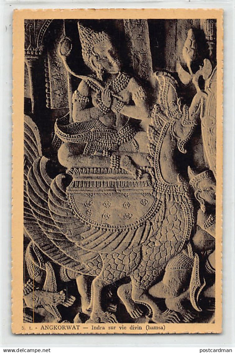 Cambodge - ANGKOR-VAT - Indra sur vie divin (hamsa) - Ed. Photo Cambodge 5t