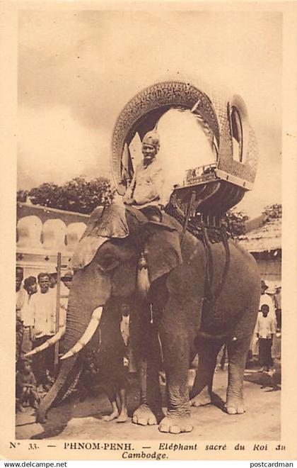 Cambodge - PHNOM PENH - Eléphant sacré du Roi du Cambodge - Ed. Planté 33