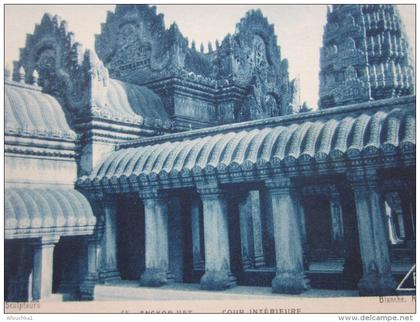 CPA--> Angkor site archéologique du Cambodge (barays)édité pr Exposition coloniale internationale Paris 1931 Café Martin