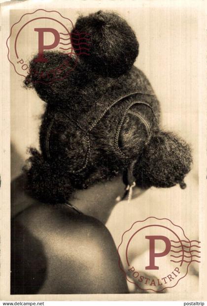 CAMERUN. CAMEROUN. Coiffure Foulbé.