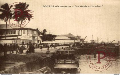 CAMERUN. CAMEROUN. DOUALA. LES QUAIS ET LE WHARF