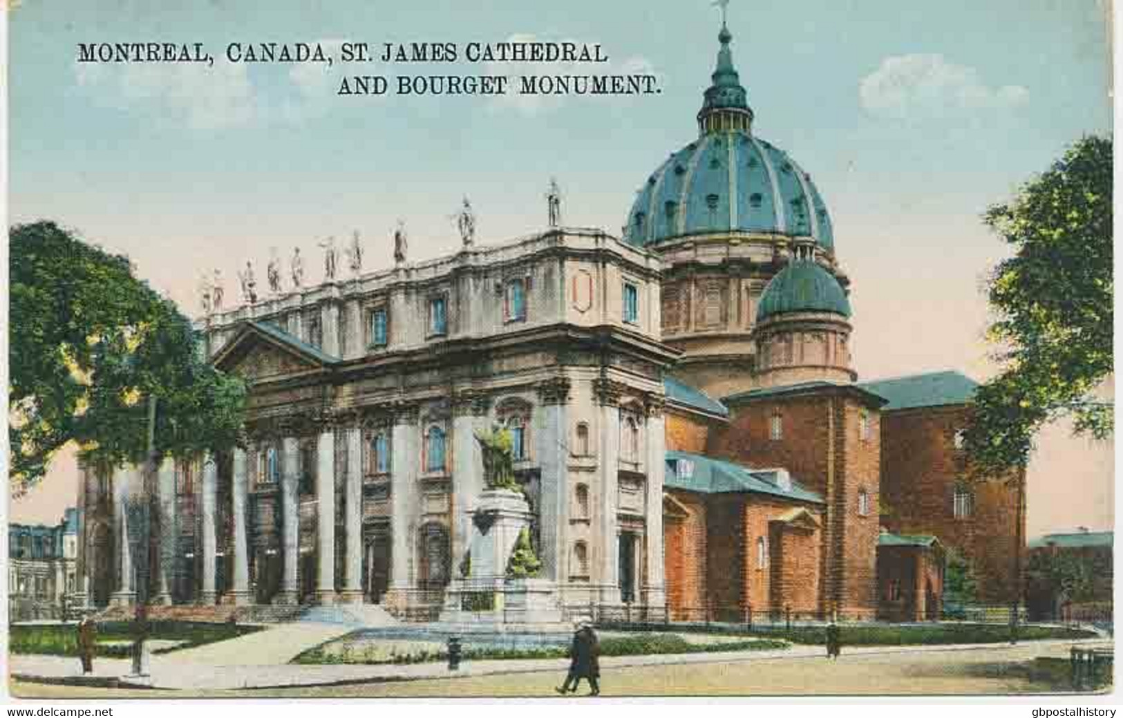 CANADA 1910 superb mint col. pc "MONTREAL (Québec), Canada, St. James Cathedral"