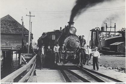 Reproduction AK Ladysmith Vancouver Island Railway Railway Station Train a Nanaimo British Columbia BC Kanada Canada