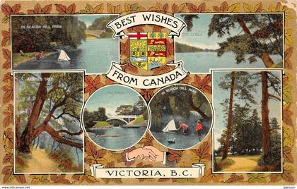 COLOMBIE BRITANNIQUE - "BEST WISHES OF CANADA", VICTORIA - VUES MULTIPLES