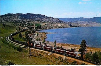 KAMLOOPS LAKE  (B.C. Canada 1965)  - FREIGHT TRAIN LOCO type GP9   - Canadian pacific railway