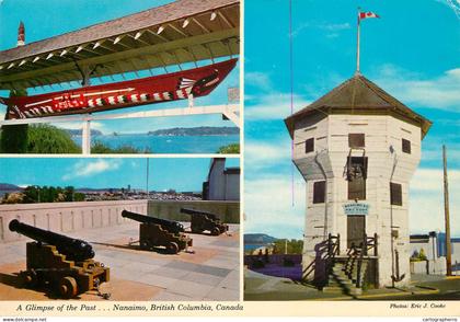 Canada postcard Nanaimo Fort cannon and tower