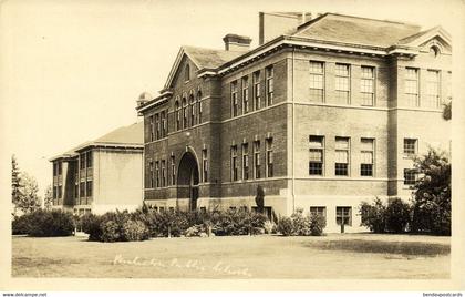 canada, PENTICTON B.C., Public School (1910s) RPPC Postcard