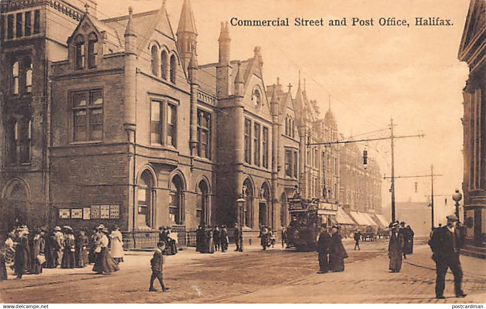 Canada - HALIFAX (NS) Commercial Street and Post Office - Tram