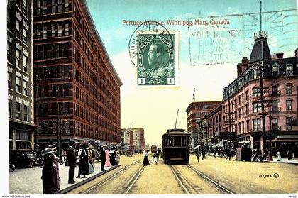 Carte  postale ancienne de WINNIPEG - Portage avenue