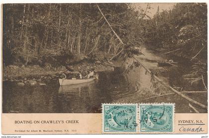 SYDNEY CAPE BRETON - Boating on Crawley's Creek