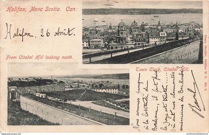 CANADA - Halifax - Nova Scotia - Nouvelle Ecosse - Citadel Hill looking North - Town Clock - Carte Postale Ancienne