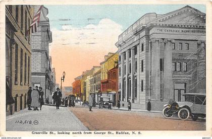 NOUVELLE ECOSSE - HALIFAX - GRANVILLE ST. - LOOKING NORTH FROM GEORGE ST.