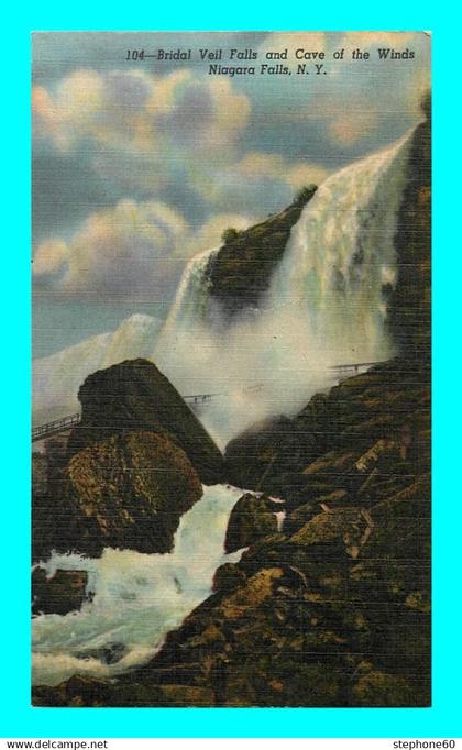 a924 / 547 CHUTES DU NIAGARA Bridal Veil Falls and Cove of the Winds Niagara Falls