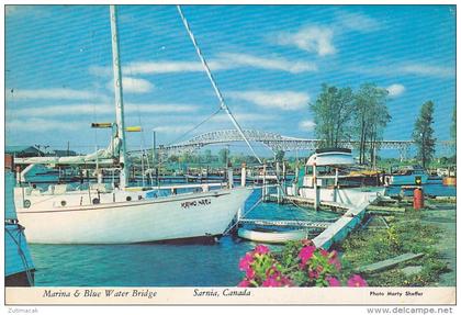 Sarnia Ontario - Marina & Blue Water Bridge 1978