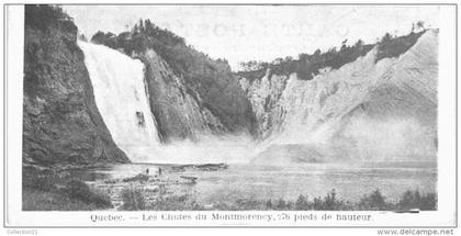 QUEBEC .... LES CHUTES DU MONTMORENCY