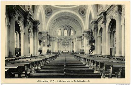 CHICOUTIMI - P.Q. - INTERIEUR DE LA CATHEDRALE