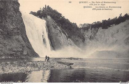 QUÉBEC - Les Chutes de Montmorency (276 pieds de hauteur) - Ed. Neurdein ND Phot. 192