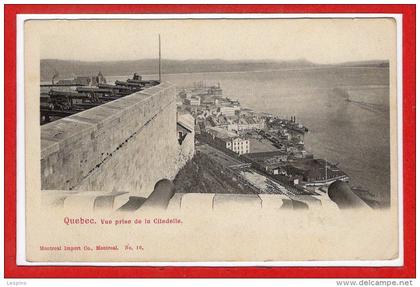 CANADA -- QUEBEC --  Vue prise de la Citadelle