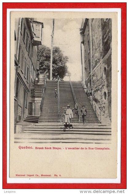 CANADA -- QUEBEC --  L'Escalier de la rue Champlain