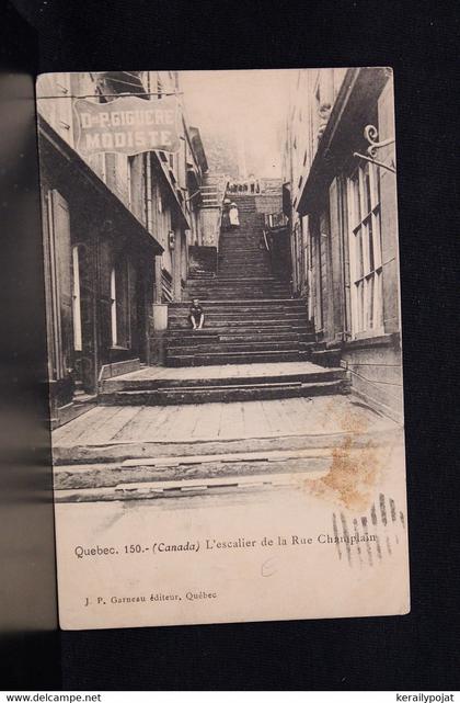 Canada Quebec L'escalier de la Rue Champlain__(16197)