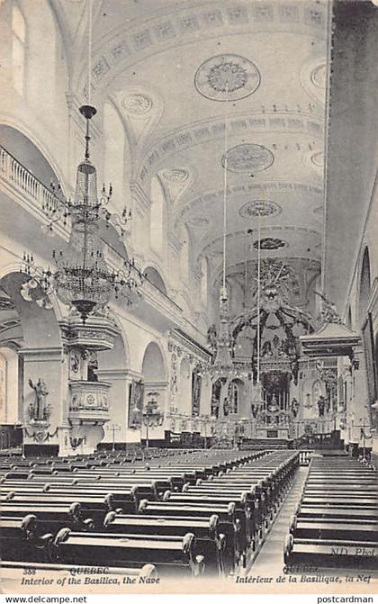 QUÉBEC - Intérieur de la Basilique, la Nef - Ed. Neurdein ND Phot. 388