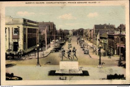 CPA Charlottetown Prince Edward Insel Kanada, Queen's Square, Denkmal, Platz