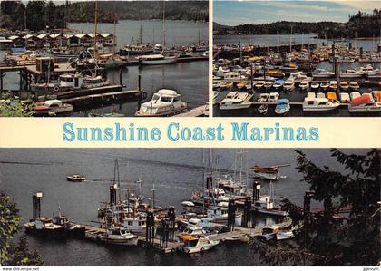 COLOMBIE BRITANNIQUE - SUNSHINE COAST MARINAS - TROIS VUES