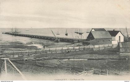 CARAQUET (nouveau Brunswick) - le port et l'ile.