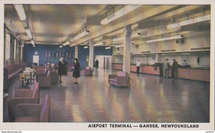 Amérique - Canada - Terre-Neuve et Labrador - Gander - Aéroport - Airport Terminal - Aviation